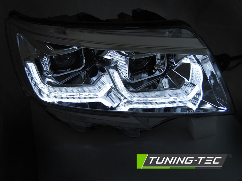 LED Tagfahrlicht Scheinwerfer für VW T6.1 chrom ab 2019  mit dynamischerm Blinker